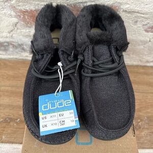 Hey Dudes Britt Youth Sparkling Total black K11 NIB